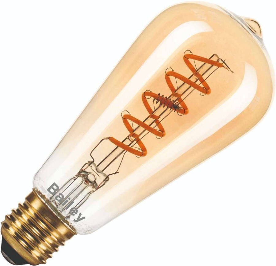 Bailey LED lamp filament buis eenkneeps E27 3.2W 180lm flame 1900K dimbaar (145013)