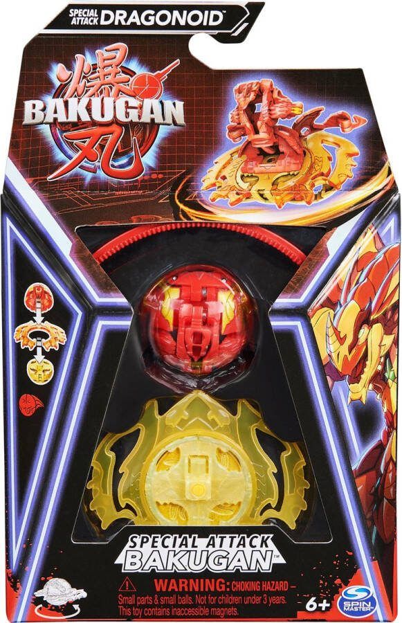 Bakugan Special Attack Dragonoid spinnend actiefiguur en ruilkaarten