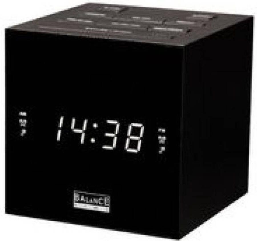 Coppens Balance wekkerradio am fm digitaal led zwart met usb