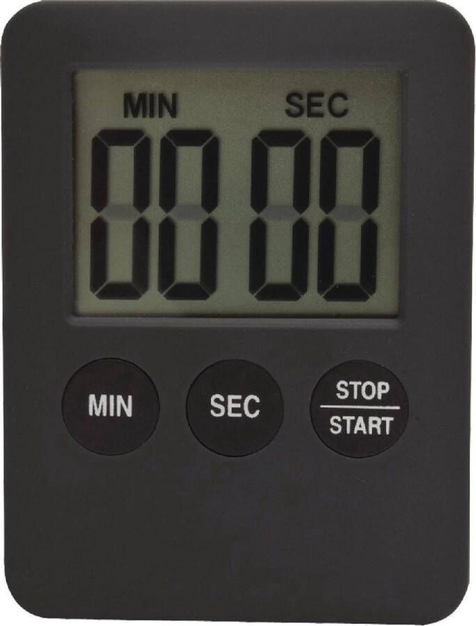 Balance HE-Clock-70 Digitale Kookwekker Grijs Zwart