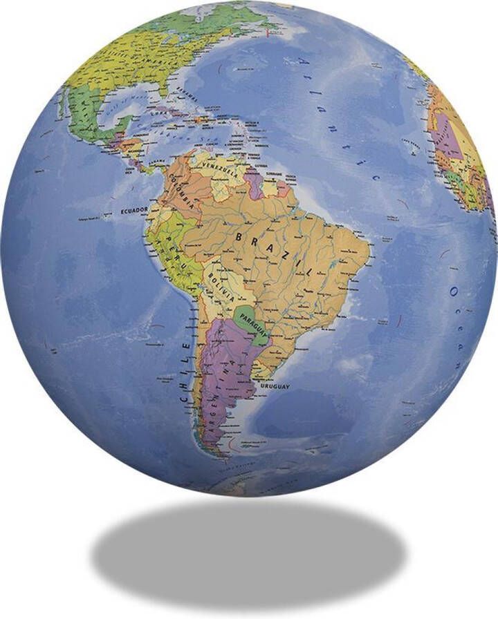 Balanceplanet Wereldbol Opblaasbare globe zitbal 75 cm