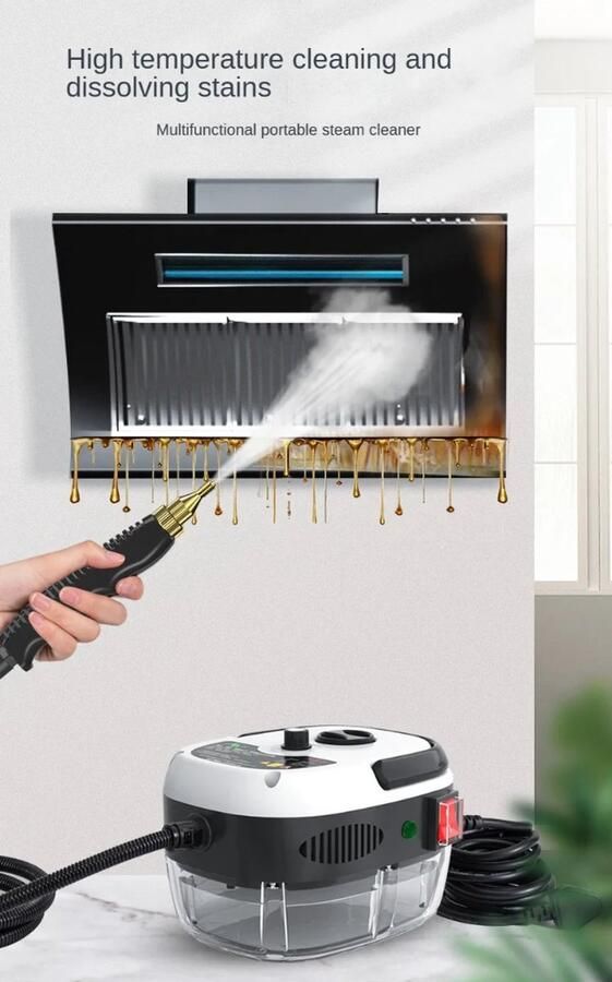 BALASHOV Stoomreiniger Tapijtreiniger Vlekkenreiniger Stoomreiniging Vloer Stoomreiniger voor Keuken Badkamer 2500W 105˚C