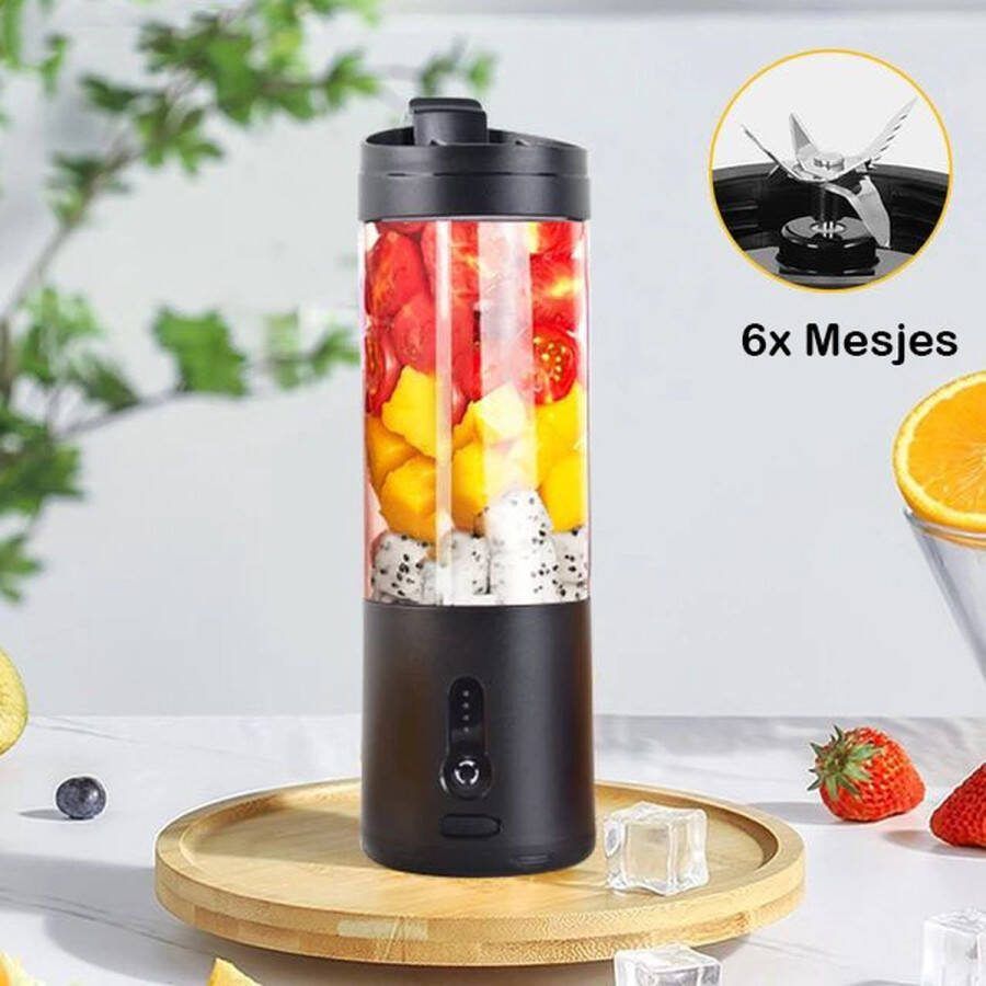 Balduno Draagbare Blender Draadloze Blender To Go Smoothie Maker USB Oplaadbaar 500 ML