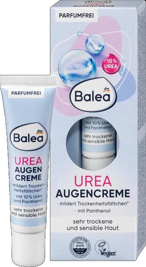 Balea 10% Urea Oogcrème Ureum oogcrème Voor de zeer droge en gevoelige huid Parfumvrij 15 ml