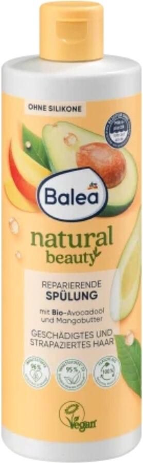 Balea Conditioner Natural Beauty biologische avocado-olie en mangoboter 350 ml