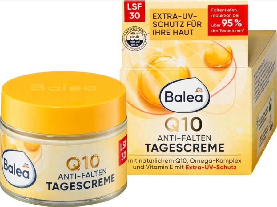 Balea Gezichtscrème Q10 anti-rimpel beschermende dagcrème SPF30 50 ml