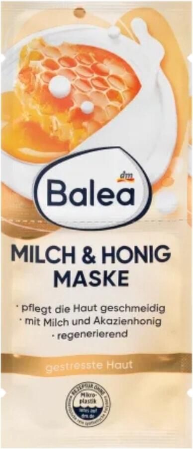 Balea Gezichtsmasker melk & honing 16 ml