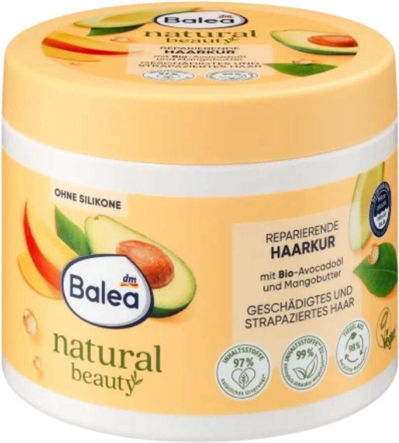 Balea Natural Beauty herstellend haarmasker 300 ml
