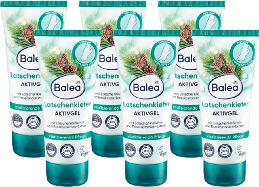 Balea Voetcrème Alpenden VOORDEELVERPAKKING 6x100ml Active Gel