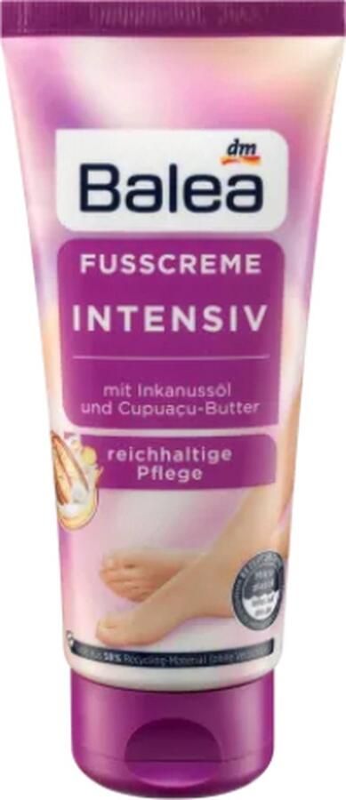 Balea Voetcrème Intensive 100ml Intensieve voetverzorging