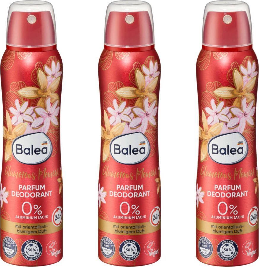 Balea Deodorant Glamorous Moment Voordeelpack 3-Pack (3x 150ml)