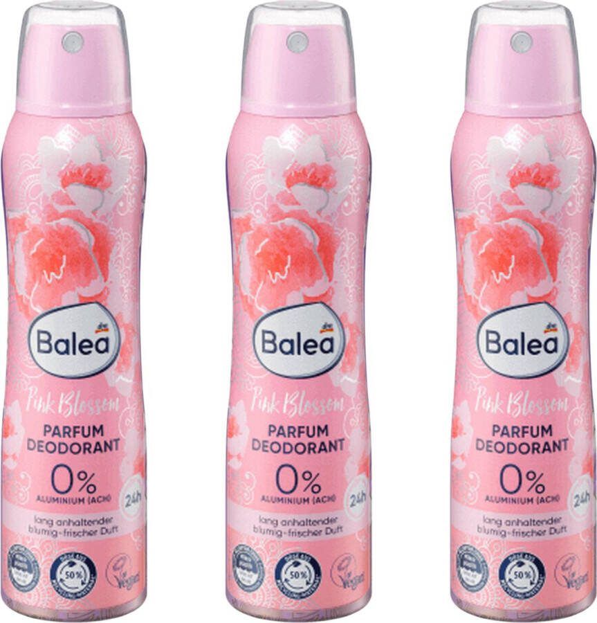 Balea Deodorant Pink Blossom Voordeelpack 3-Pack (3x 150ml)