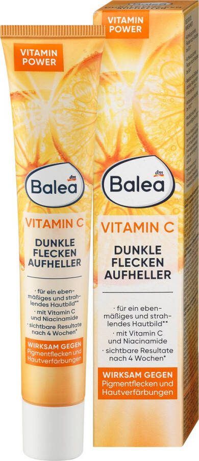 Balea DM Gezichtscrème Vitamine C Donkere Vlekken Creme Pigmentvlekken verwijderen Pigmentvlekken gezicht Pigmentvlekken creme Vitamine C 50 ml