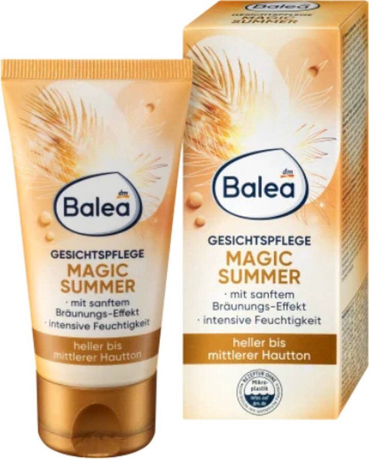 Balea Magic Summer Zelfbruiner gezicht Gezichtsbruiner creme Gelaatsbruiner Lichte tot medium huiteint 50 ml
