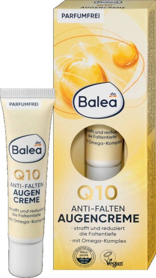 Balea Oogcreme Q10 Anti rimpel oogcrème Vermindert rimpels 15 ml