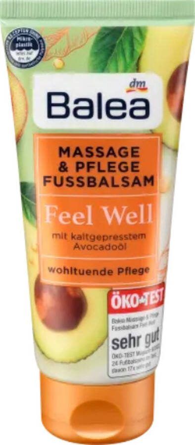 Balea Voetcrème massage- en voetverzorgingsbalsem Feel Well 100 ml