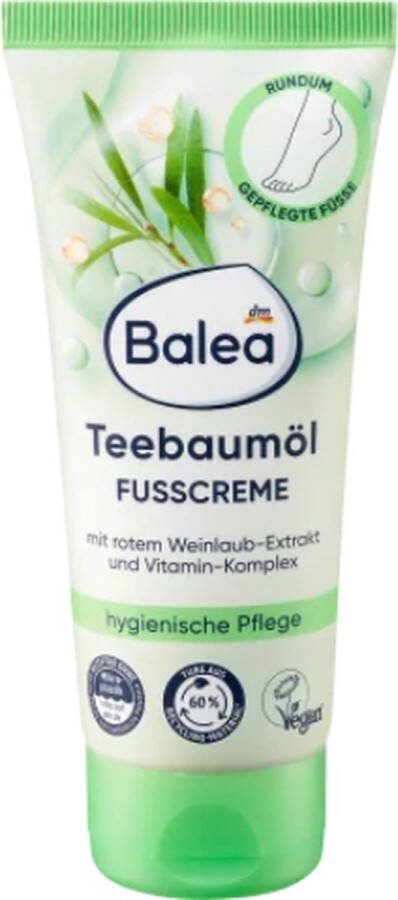 Balea Voetcrème Tea tree olie 100ml Veganistiche formule
