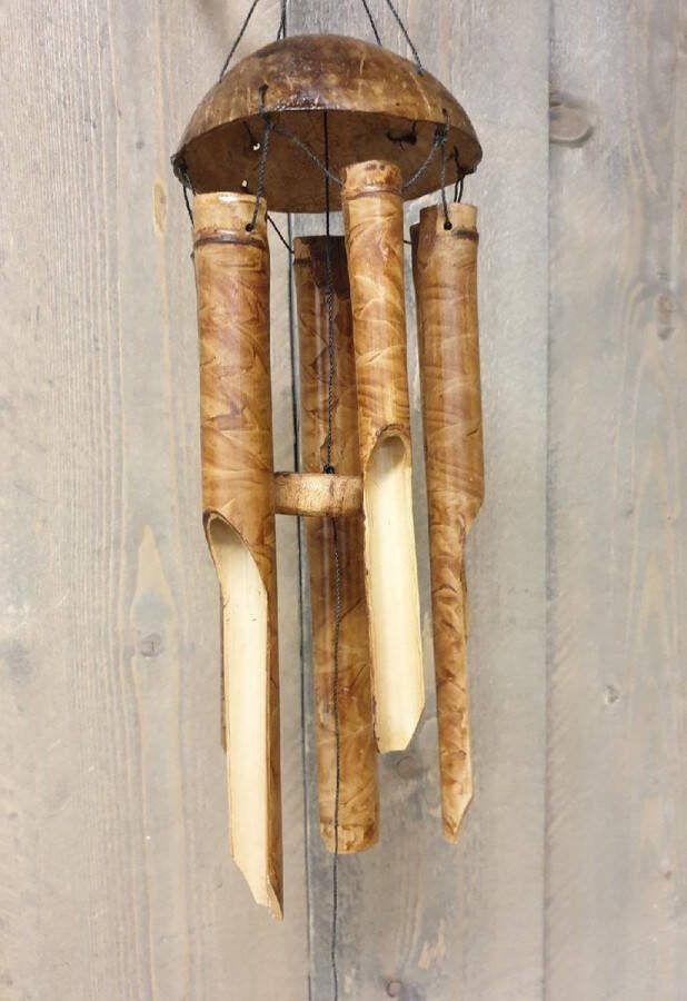 Bali dreams Bamboe windgong duurzaam gong Windorgel 50 cm- lengte 120 cm