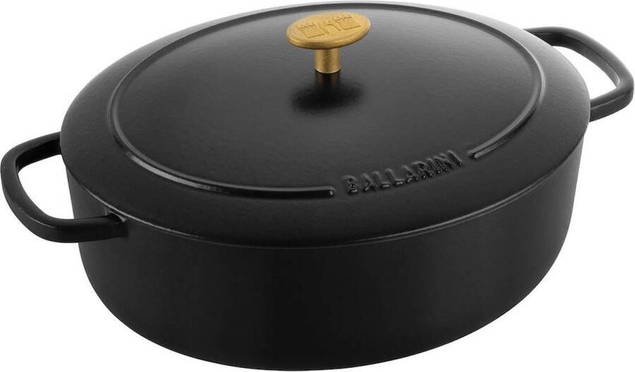 Ballarini Bellamonte braadpan ovaal 29cm 4 5L Zwart