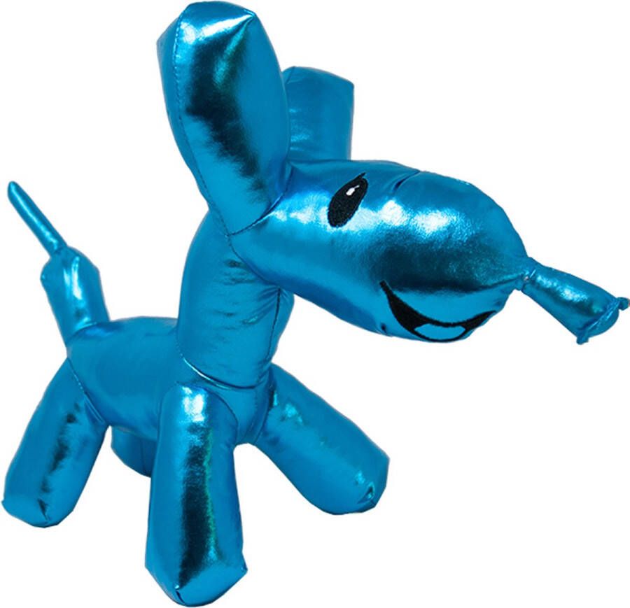 Ballooneez Hond (Blauw) Pluche Knuffel 35 cm {Balloon Dog Plush Toy | Speelgoed knuffeldier knuffelpop voor kinderen jongens meisjes | ballon honden hondje puppy knuffeltje} Teckel Tekkel Dashhund