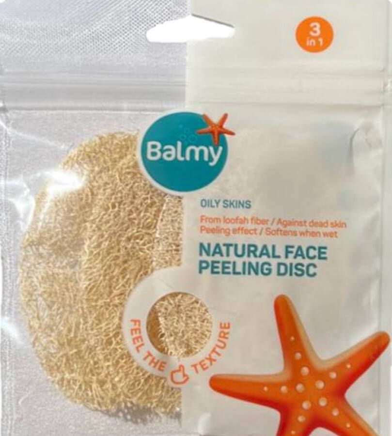 Balmy Natural Face Peeling Disc Peeling Disc 3 Delige Set Hard Gezichtsverzorging Scrub Loofah Zwoele Natuurlijke Huid Exfoliërende Whitening Voedende Repareren