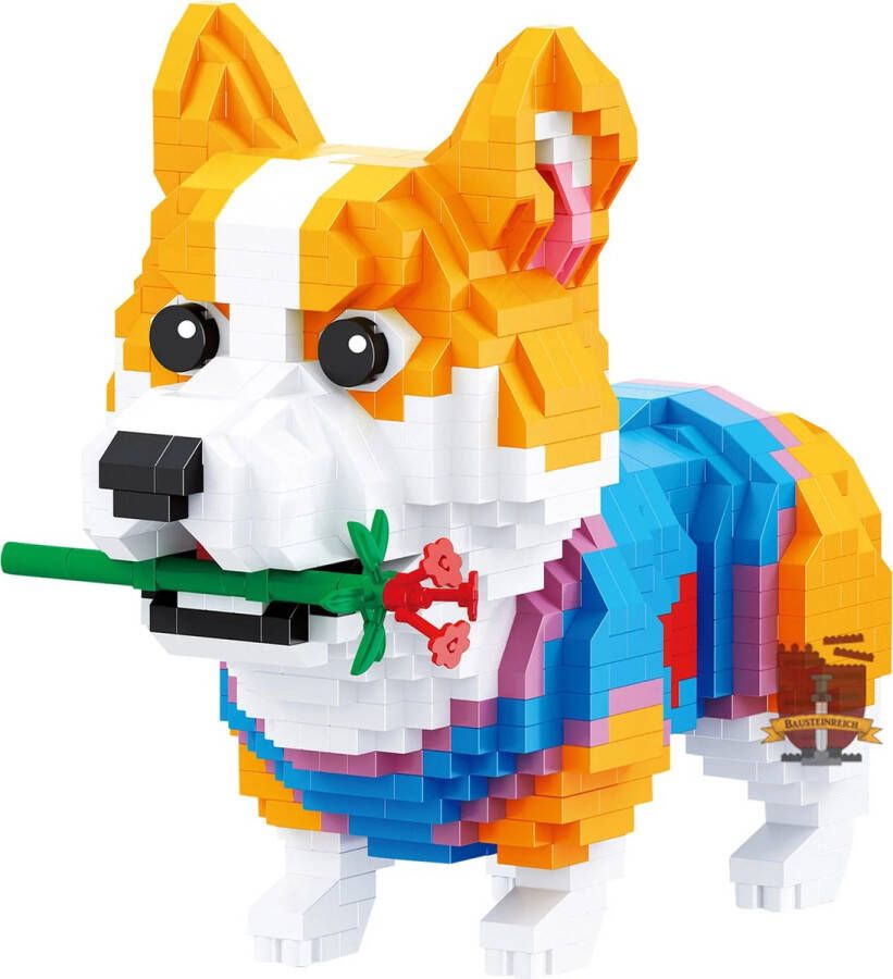 Balody Corgi 18396 Hond Bouwpakket Nanoblock Bouwstenen Hobby