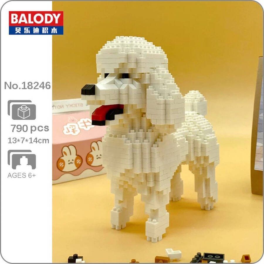 Balody Schattig hondje Nanoblocks bouwset 3D puzzel 790 bouwsteentjes