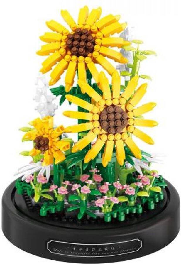 Balody Yellow Sunflowers Nanoblocks miniblocks Bouwset 3D puzzel 559 bouwsteentjes 18470