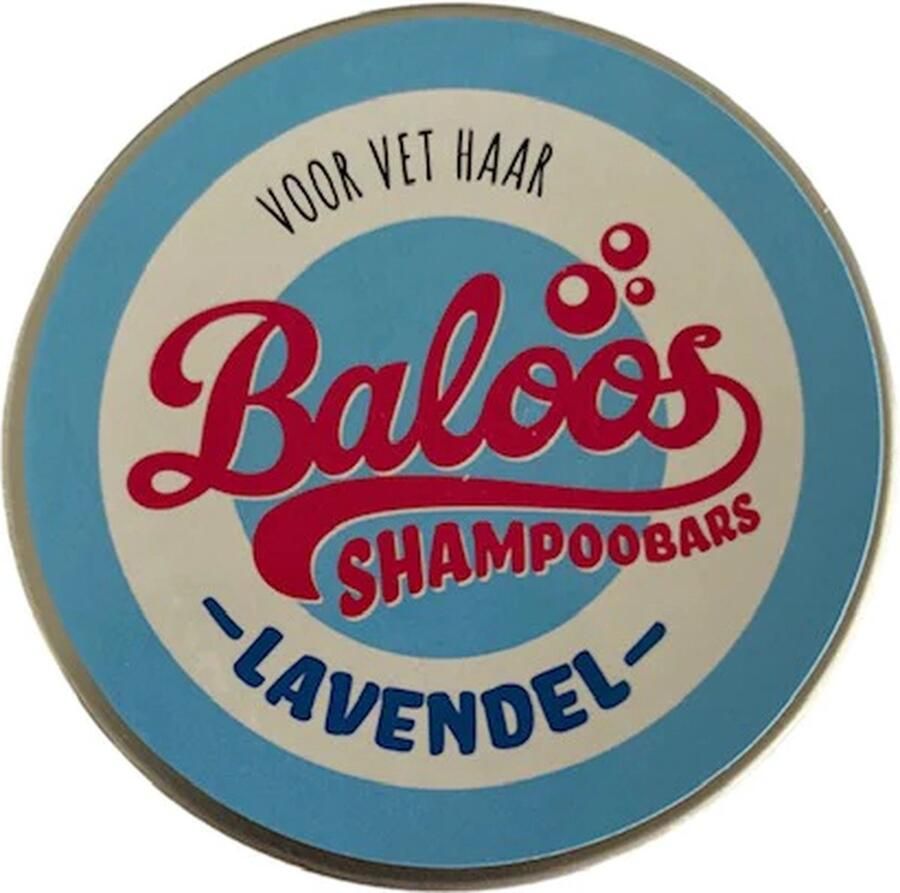Baloos Shampoobar Lavendel in handige opbergblik