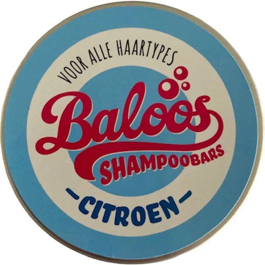 Baloos Shampoobar Citroen in handige opbergblik