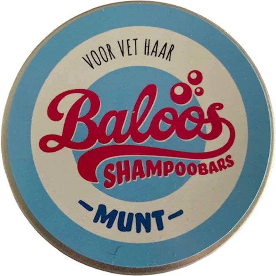 Baloos Shampoobar Munt in handige opbergblik