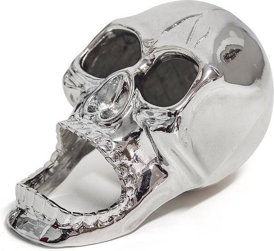 Balvi Flesopener The Skull 8 Cm Zink Zilver