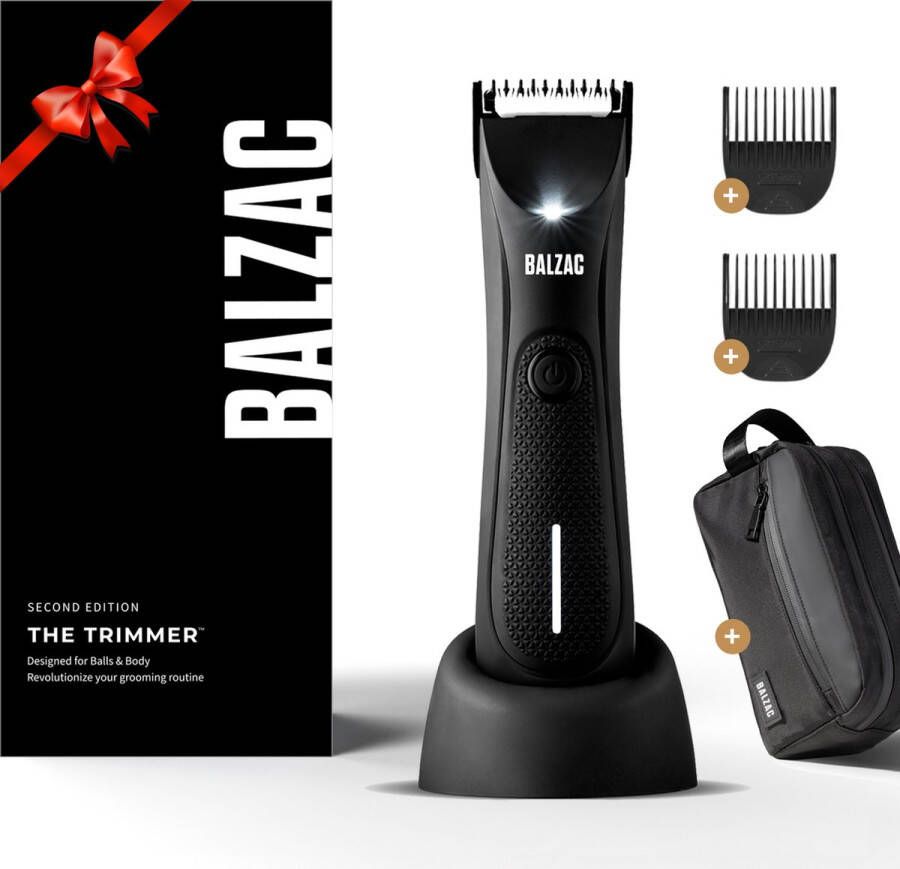 BALZAC™ Trimmer 2.0 & Toilettas heren Bodygroomer Mannen Manscaped Gemaakt voor Schaamstreek Haartrimmer Waterdicht Twee Standen