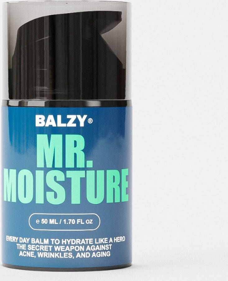 Balzy Mr. Moisture Moisturizer voor Mannen Hydraterende Gezichtscreme voor iedere dag Dagcreme Skincare