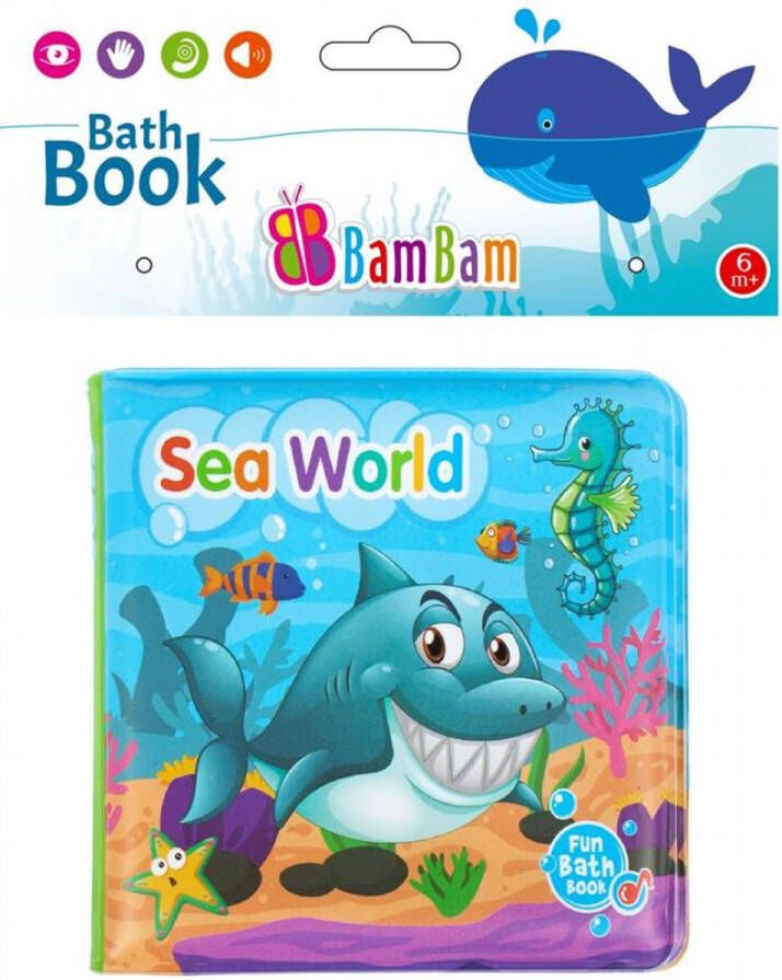 BamBam Badboek voor baby peuter Water speelgoed boekje zee wereld oceaan