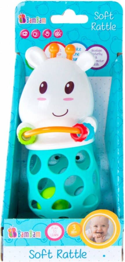 BamBam Bam rammelaar bijtspeelgoed Koe Dier vrolijk schattig baby peuter speelgoed kinderen