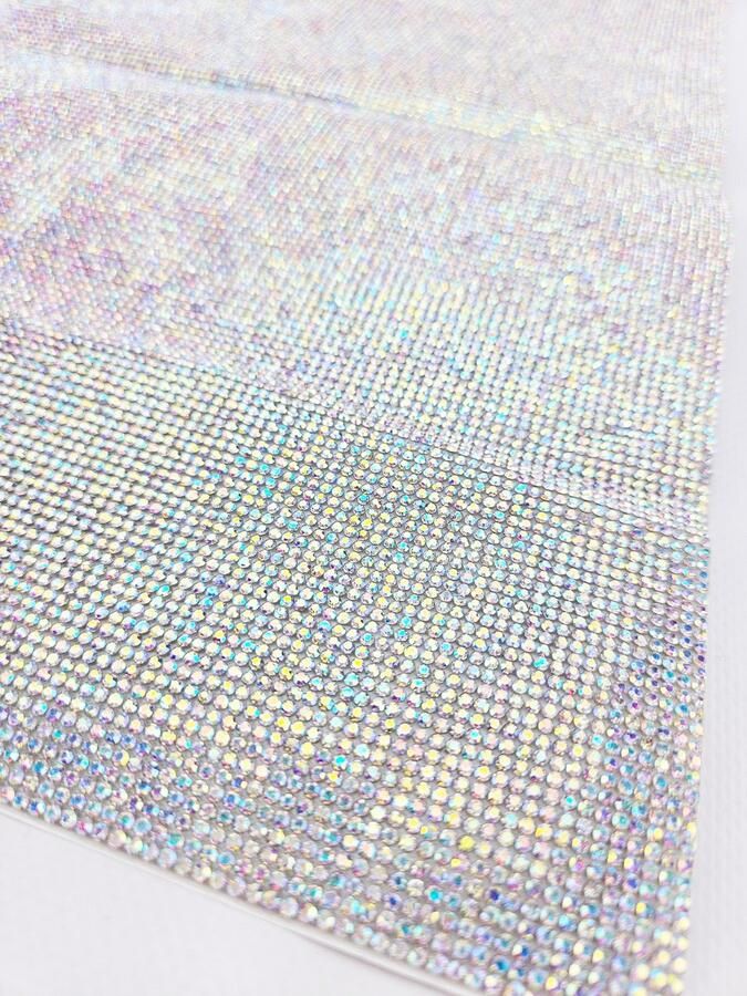 BamBella Plak lint strass steentjes Vel glitter plakband 24cm X 20cm zelfklevend glitters steen hotfix versieren DIY knutselen meisjes craft art scrapbook
