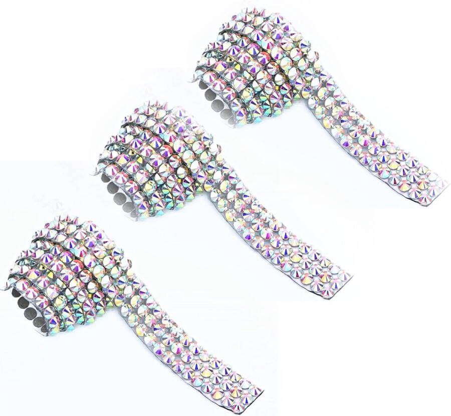 BamBella Plak lint Grote strass steentjes 1.2 meter glitter plakband zelfklevend