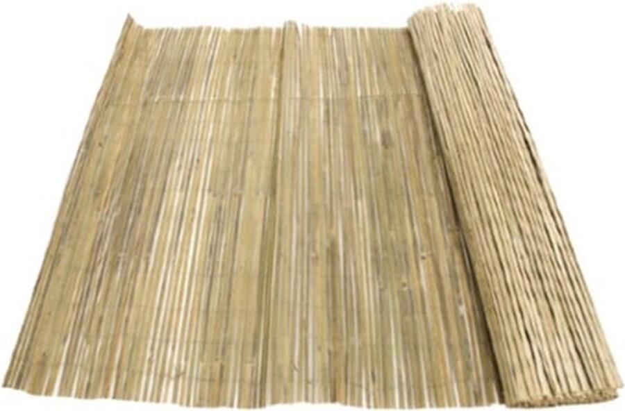 Bamboestokken.com Bamboematten gespleten 200 x 500 cm Naturel Bamboe schutting of Bamboe tuinscherm Duurzaam & Weerbestendig Privacyscherm