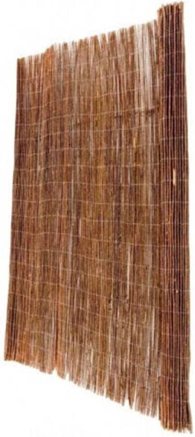 Bamboestokken.com Wilgenmatten 175 x 300 cm Bruin Bamboe schutting of Bamboe tuinscherm Duurzaam & Weerbestendig Privacyscherm