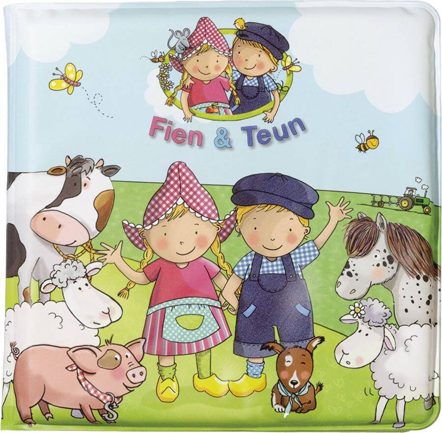 Bambolino Toys Fien & Teun badboekje boerderijdieren badspeelgoed schoencadeautje Sinterklaas