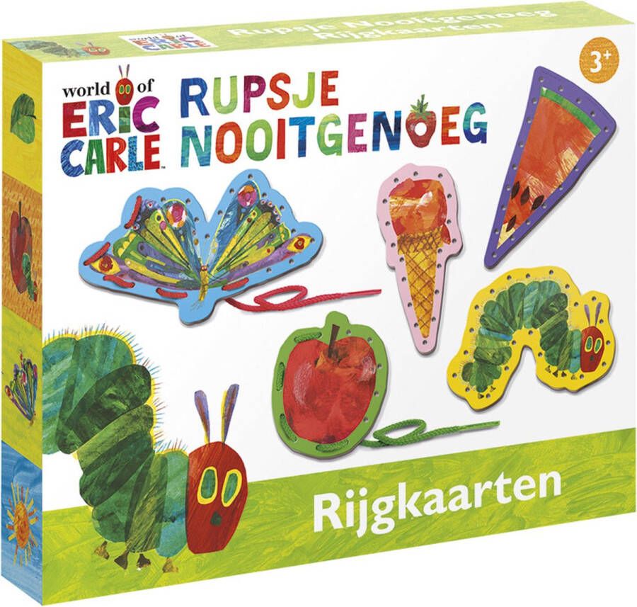 Bambolino Rupsje Nooitgenoeg rijgkaarten educatief peuter kleuter speelgoed Toys