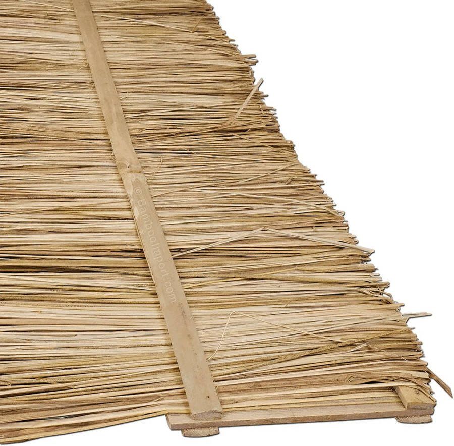Bamboo Import Europe Strodak van Palmbladeren dak voor bamboe pergola waterdicht voor een Tropisch tuininterieur 200 x 90
