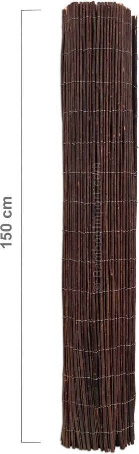 Bamboo Import Europe Wilgen Mat op rol 300 x 200 cm balkonscherm tuinscherm privacyscherm -tuinafrastering bekleding schutting of balustrade