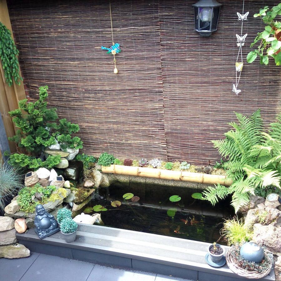 Bamboo Import Europe Wilgen Mat op rol 300 x 200 cm balkonscherm tuinscherm privacyscherm -tuinafrastering bekleding schutting of balustrade