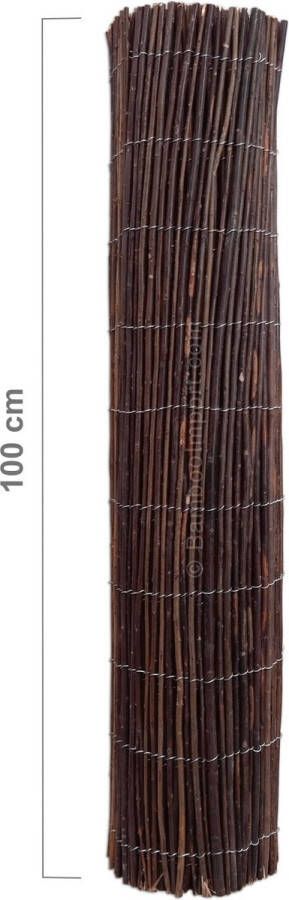 Bamboo Import Europe Wilgen Mat op rol 300 x 200 cm balkonscherm tuinscherm privacyscherm -tuinafrastering bekleding schutting of balustrade