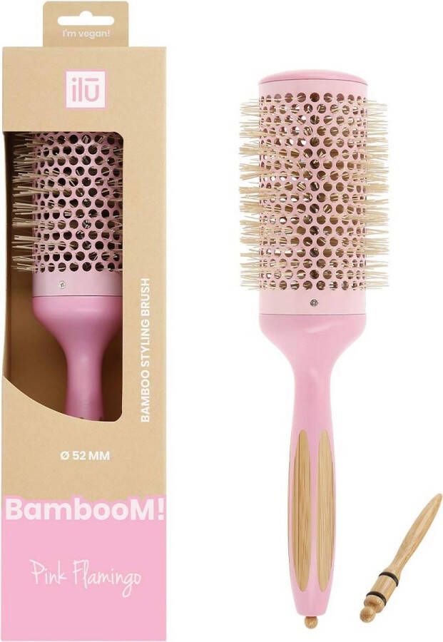 Bamboom Styling Pink Flamingo Round Brush 52mm