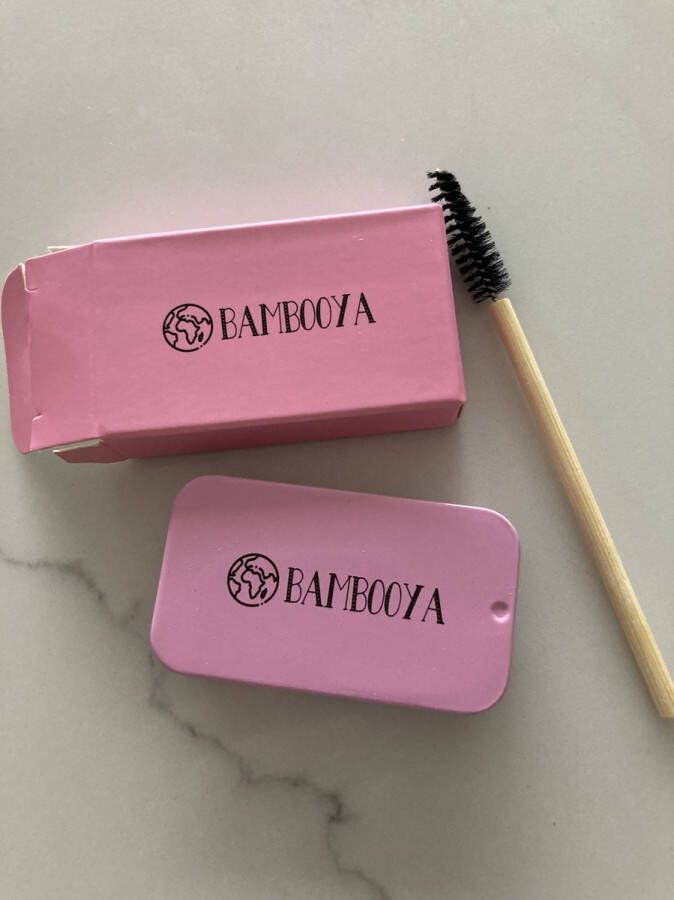 Bambooya Wenkbrauwzeep Brow Soap met Bamboo Brush – Browsoap Wenkbrauwgel met langdurig effect – Veilig en Natuurlijk – Brow Shaping Wenkbrauw soap