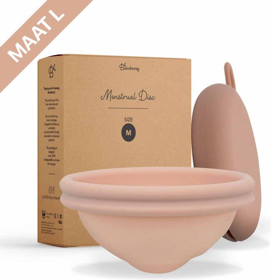 Bamboozy Menstruatiedisc Maat L Herbruikbare Menstruatie Disc Menstruatiedisk Disk Period Duurzaam Menstrueren Zero Waste