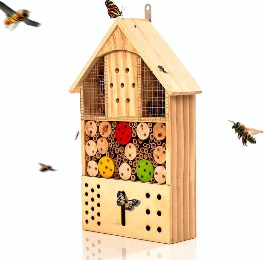 Bambuswald © Insectenhotel 43 5x24x9 2cm | Insectenhuis gemaakt van natuurlijke materialen Bijenhotel met bescherming